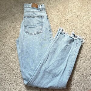 American Eagle Outfitters Light Blue Straight Leg Jeans